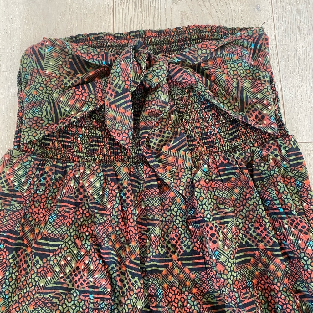 Free people Strapless smoked tube jumpsuit . L.